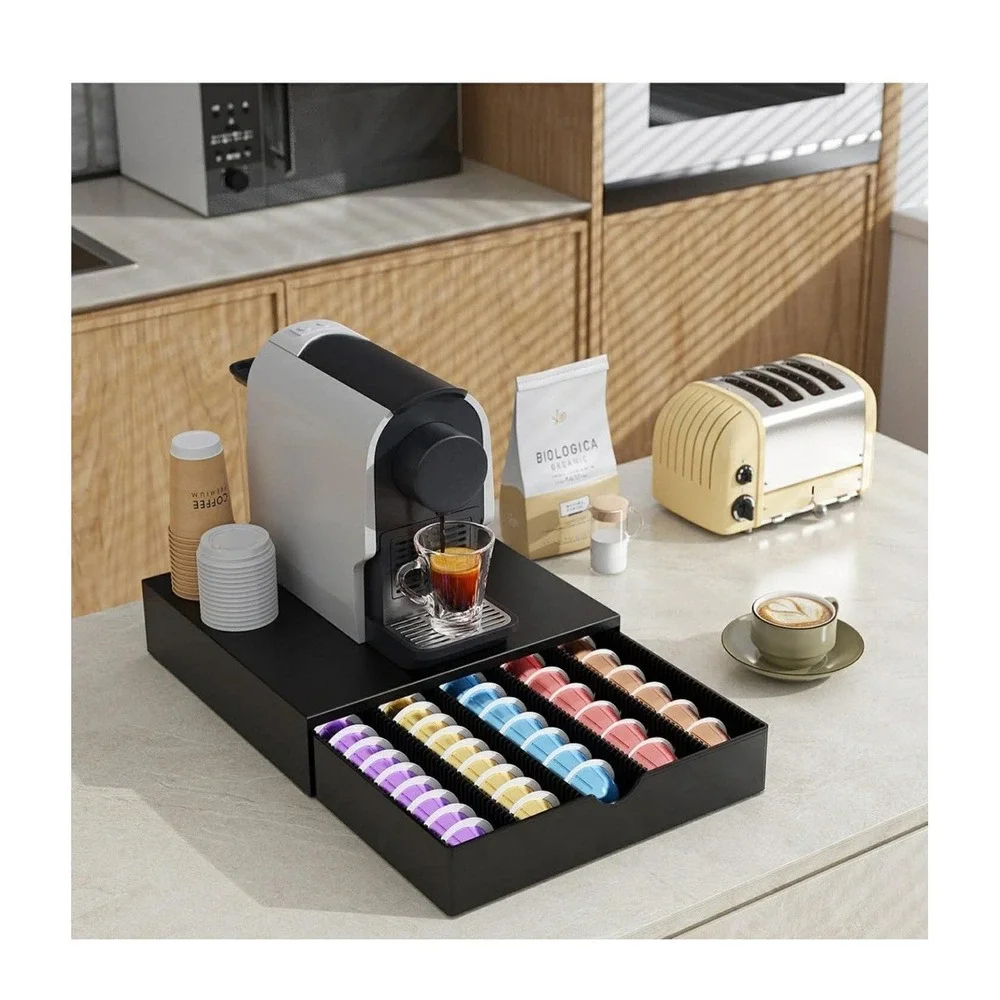 Coffee Pods Drawer Organizer Compatible With Nespresso Vertuo Pods Hold Up To 60